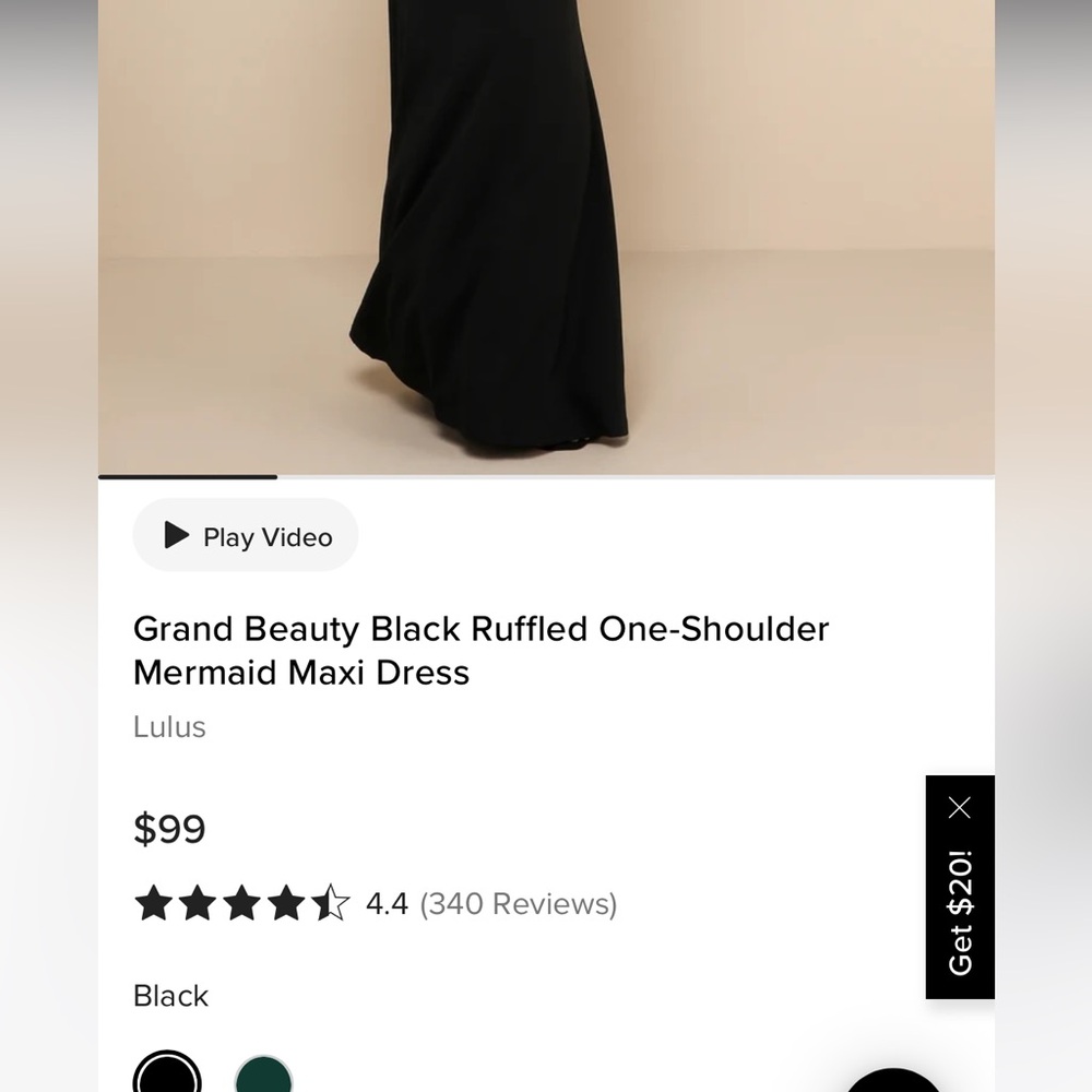 Lulus Ruffled One Shoulder Gown - Picture 4 of 6